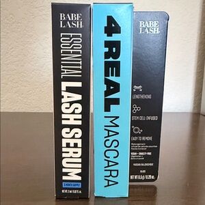 Babe Lash Essential Lash Serum and 4Real Mascara Set